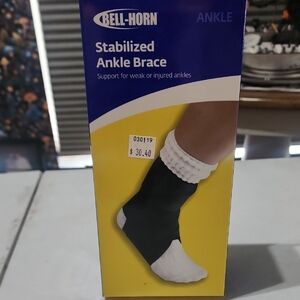 Black Stabilized Ankle Brace